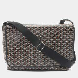 Pre Owned حقيبة كتف جويارد Capesian MM متعددة الألوان جلد قماش مغلفة بالشمع سوداء