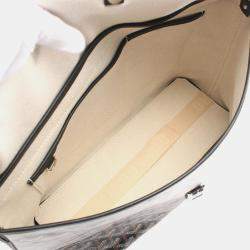 Pre Owned حقيبة كتف جويارد Capesian MM متعددة الألوان جلد قماش مغلفة بالشمع سوداء