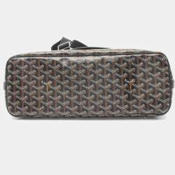 Pre Owned حقيبة كتف جويارد Capesian MM متعددة الألوان جلد قماش مغلفة بالشمع سوداء