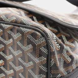 Pre Owned حقيبة كتف جويارد Capesian MM متعددة الألوان جلد قماش مغلفة بالشمع سوداء