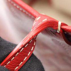 Pre Owned Goyard Artois Mm Tote Bag Coated Canvas And Leather Red Multicolor