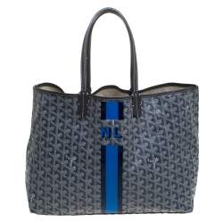 Pre Owned Goyard Grey Coated Canvas Saint Louis Tote