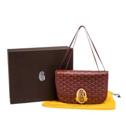 Pre Owned Goyard Red Goyardine Coated Canvas 223 PM Bag