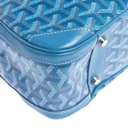 Goyard Blue Goyardine Coated Canvas and Leather St. Jeanne MM Bag