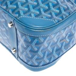 Goyard Blue Goyardine Coated Canvas and Leather St. Jeanne MM Bag