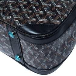 Pre Owned Goyard Black Goyardine  Coated Canvas and Leather St. Jeanne MM Bowler Bag