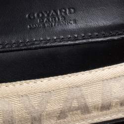 Pre Owned Goyard Black Goyardine Coated Canvas and Leather Okinawa PM Tote