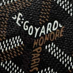 Pre Owned Goyard Black/Brown Goyardine Coated Canvas Sainte Marie Clutch