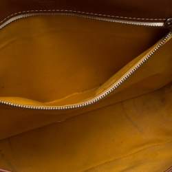 Pre Owned Goyard Brown Goyardine Coated Canvas and Leather Belvedere MM Saddle Bag