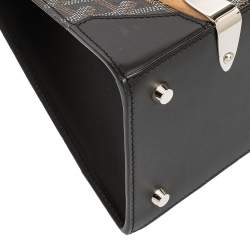 مملوكة مسبقًا Goyard Black Coated Canvas and Leather PM Saigon Top Handle Bag