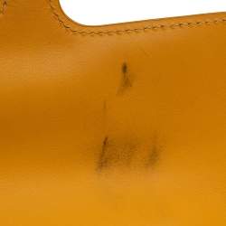 Pre Owned Goyard Yellow Coated Canvas and Leather MM Saigon Top Handle Bag