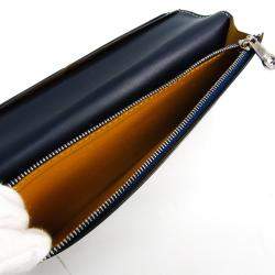 Pre Owned Goyard Navy Blue Coated Canvas Richelieu Wallet