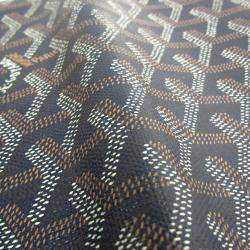 Pre Owned Goyard Navy Blue Coated Canvas Richelieu Wallet