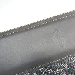 Pre Owned Goyard Black Coated Canvas Opera Wallet