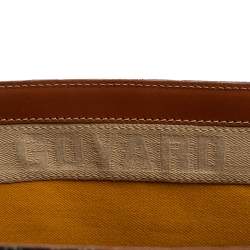 Pre Owned حقيبة جويارد يد علوية سيغون جلد وكانفاس مقوى كونياك/ بنية