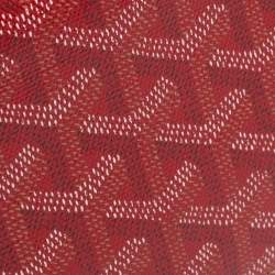 Goyard Red Goyardine Coated Canvas and Leather Richelieu Wallet