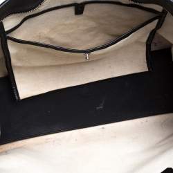 Pre Owned Goyard Black Goyardine Coated Canvas and Leather Marquises Tote