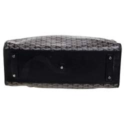 Pre Owned Goyard Black Goyardine Coated Canvas and Leather Marquises Tote