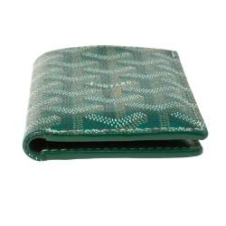 Pre Owned محفظة بطاقات جويارد سان مارك كانفاس جوياردين أخضر مقوى