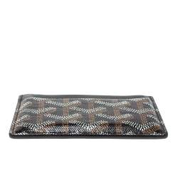 Pre Owned محفظة بطاقات جويارد سولبيس كانفاس جوياردين أسود وجلد