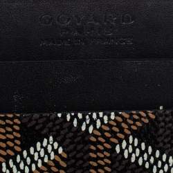 Pre Owned محفظة بطاقات جويارد سولبيس كانفاس جوياردين أسود وجلد