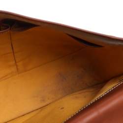 Pre Owned Goyard Brown Goyardine Coated Canvas and Leather Belvedere MM Saddle Bag