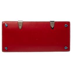 مملوكة مسبقًا Goyard Red Goyardine Coated Canvas and Leather Saigon Top Handle Bag