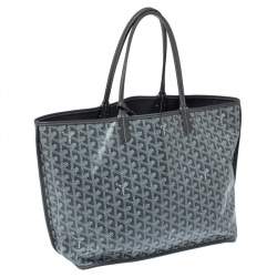 Pre Owned Goyard Grey Goyardine Coated Canvas Artois Tote