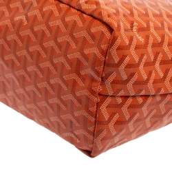 Goyard Orange Goyardine Coated Canvas St. Louis PM Tote 