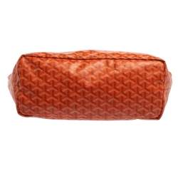 Goyard Orange Goyardine Coated Canvas St. Louis PM Tote 