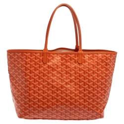 Goyard Orange Goyardine Coated Canvas St. Louis PM Tote 
