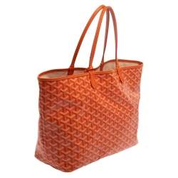 Goyard Orange Goyardine Coated Canvas St. Louis PM Tote 