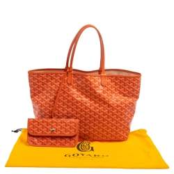 Goyard Orange Goyardine Coated Canvas St. Louis PM Tote 