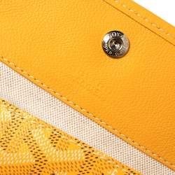 Goyard Yellow Goyardine Coated Canvas St. Louis GM Tote