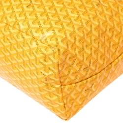 Goyard Yellow Goyardine Coated Canvas St. Louis GM Tote