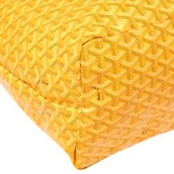 Goyard Yellow Goyardine Coated Canvas St. Louis GM Tote