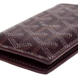 Goyard Burgundy Goyardine Coated Canvas Saint Pierre Bifold Card Holder 