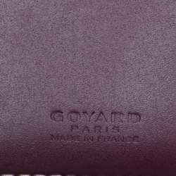 Goyard Burgundy Goyardine Coated Canvas Saint Pierre Bifold Card Holder 