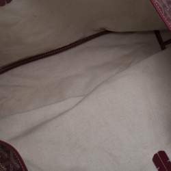 Pre Owned Goyard Burgundy Goyardine Coated Canvas St. Louis PM Tote