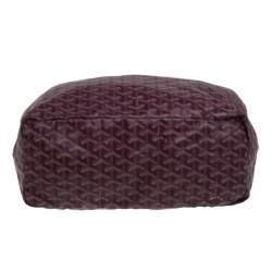 Pre Owned Goyard Burgundy Goyardine Coated Canvas St. Louis PM Tote