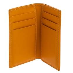 Pre Owned Goyard Yellow Goyardine Coated Canvas St. Marc Bifold Card Holder