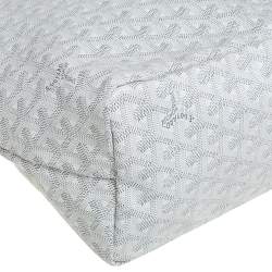 Goyard White Goyardine Coated Canvas St. Louis PM Tote