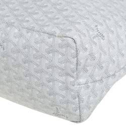 Goyard White Goyardine Coated Canvas St. Louis PM Tote