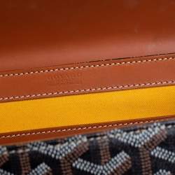 Goyard Brown/Cognac Coated Canvas and Leather Saigon Top Handle Bag