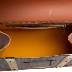 Goyard Brown/Cognac Coated Canvas and Leather Saigon Top Handle Bag