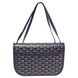 Goyard Blue Goyardine Coated Canvas 223 PM Shoulder Bag