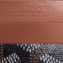 Pre Owned Goyard Brown Goyardine Coated Canvas and Leather Saint Sulpice Card Holder