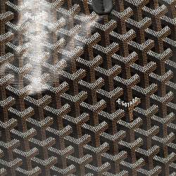 Pre Owned Goyard Black Goyardine Coated Canvas Saint Louis PM Tote