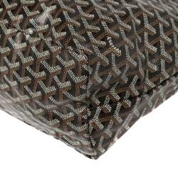 Pre Owned Goyard Black Goyardine Coated Canvas Saint Louis PM Tote