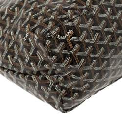 Pre Owned Goyard Black Goyardine Coated Canvas Saint Louis PM Tote